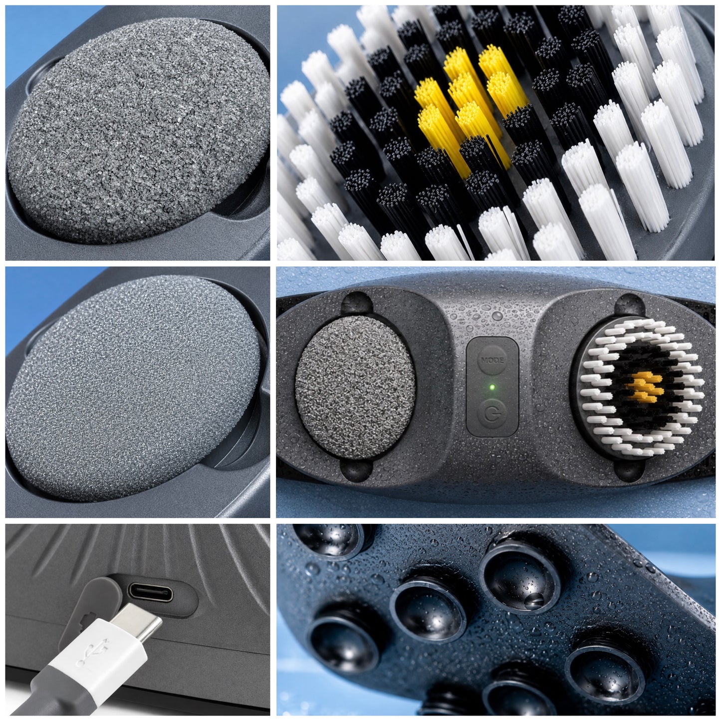 Tootsie Scrubber™ — Hands-Free Waterproof Rechargeable Foot Care System